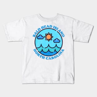 Bald Head Island, NC Summertime Vacationing Ocean Skyline Kids T-Shirt